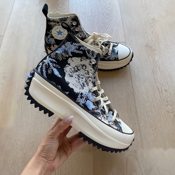 ✨RESTOCK ✨ CONVERSE JACQUARD RUN STAR HIKE HI - WOMENS SIZE LISTED ✏️ - Picture 1 of 10